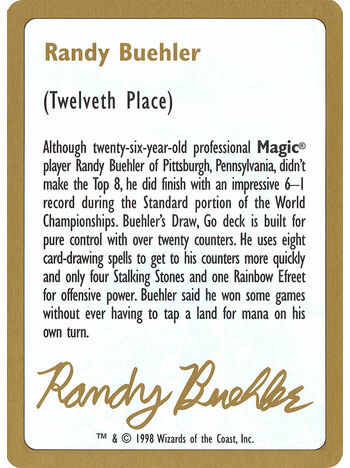 Randy Buehler Bio
