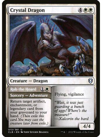 Crystal Dragon // Rob the Hoard