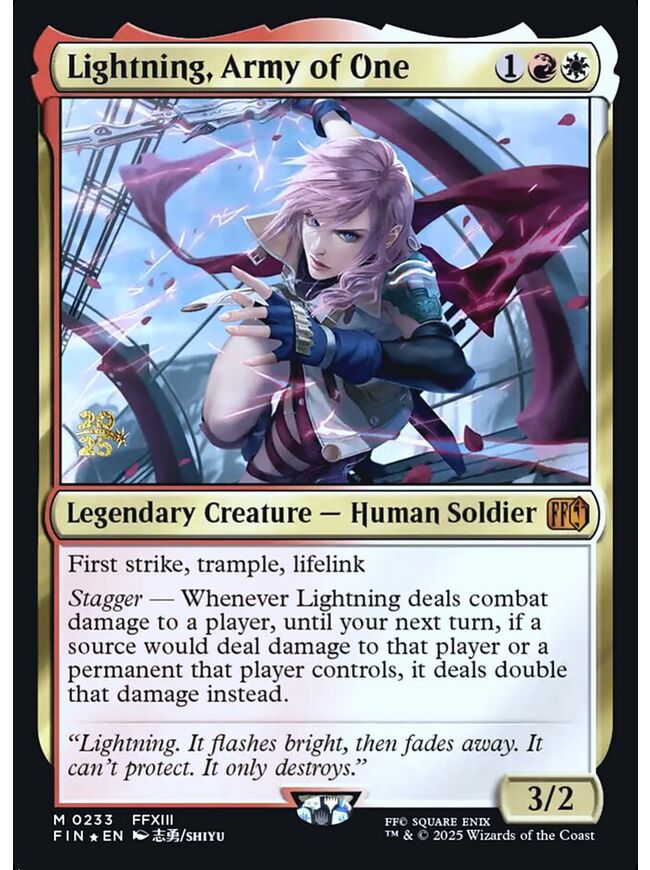 Lightning, Army of One