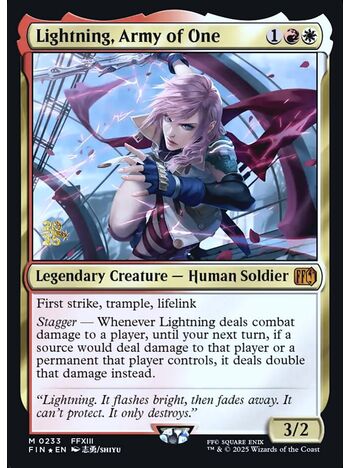 Lightning, Army of One