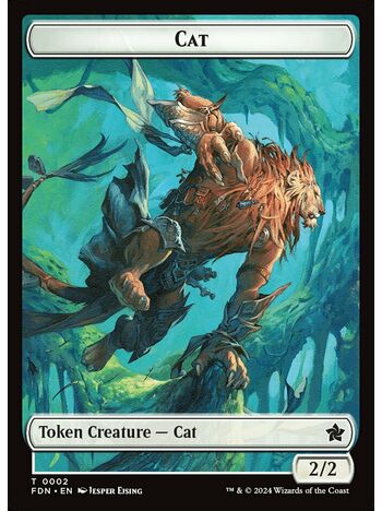 Cat Token (2/2) (White)