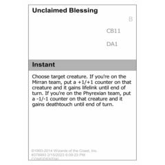 Unclaimed Blessing