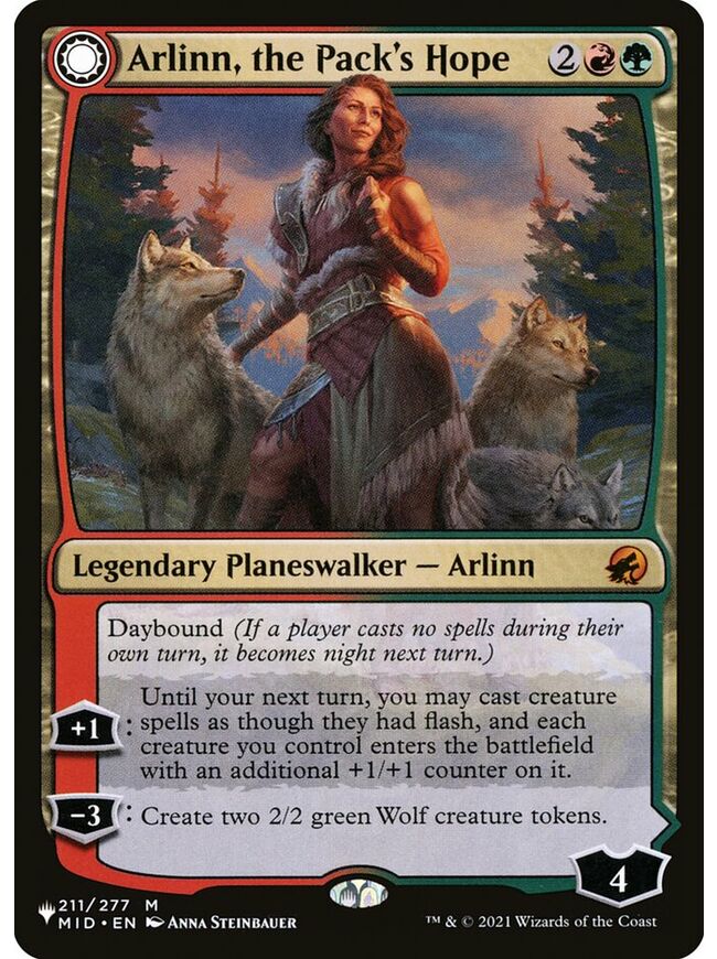 Arlinn, the Pack's Hope // Arlinn, the Moon's Fury
