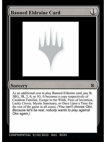 Banned Eldraine Card