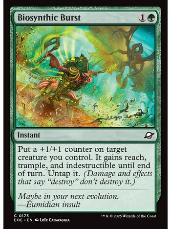 Biosynthic Burst