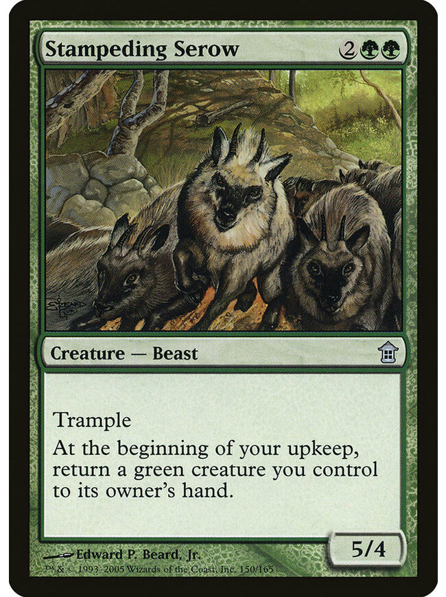 Stampeding Serow