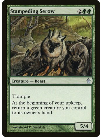 Stampeding Serow