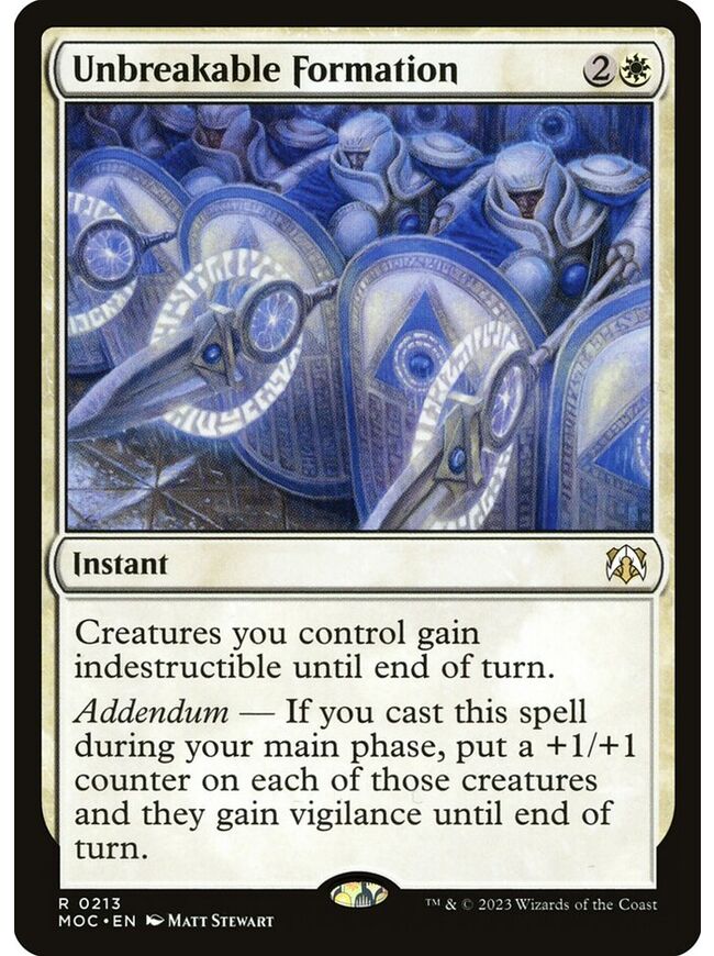 Unbreakable Formation