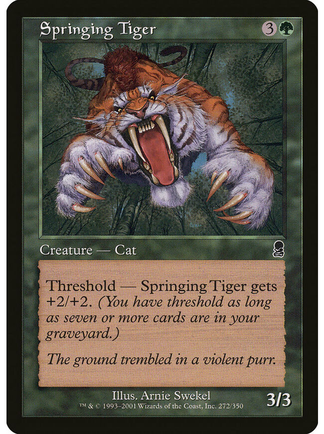 Springing Tiger