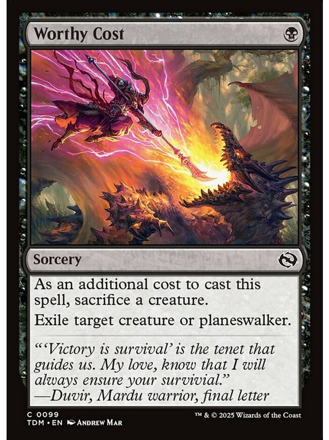 Worthy Cost