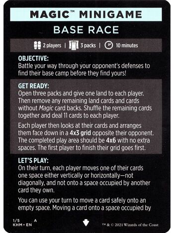 Base Race // Base Race (cont'd)