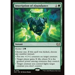 Inscription of Abundance