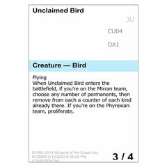 Unclaimed Bird
