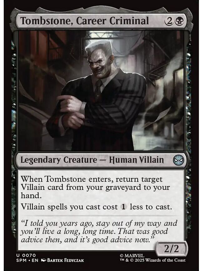 Tombstone, Career Criminal