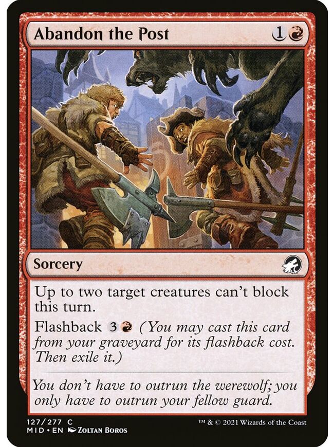 Abandon the Post