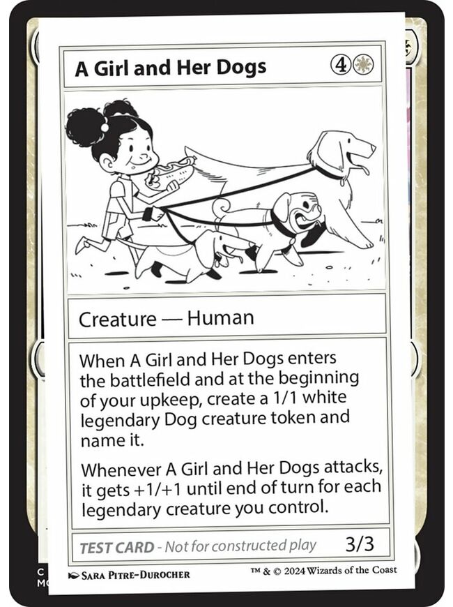 A Girl and Her Dogs
