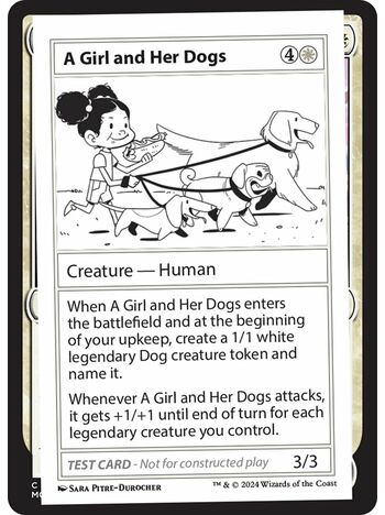 A Girl and Her Dogs
