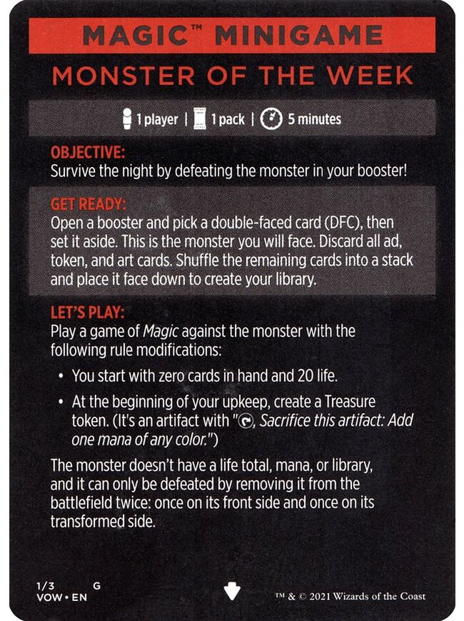 Monster of the Week // Monster of the Week (cont'd)