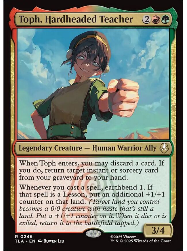 Toph, Hardheaded Teacher