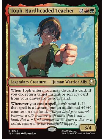 Toph, Hardheaded Teacher